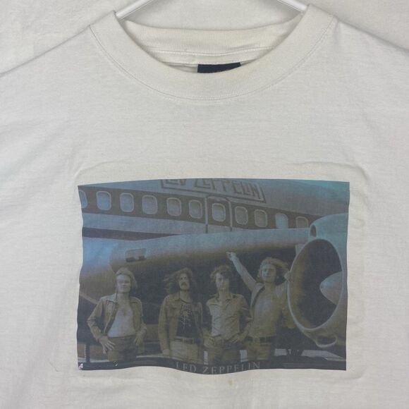 Rose Deal Led Zeppelin Graphic Shirt Adult Extra Large White Short Sleeve - Picture 3 of 14